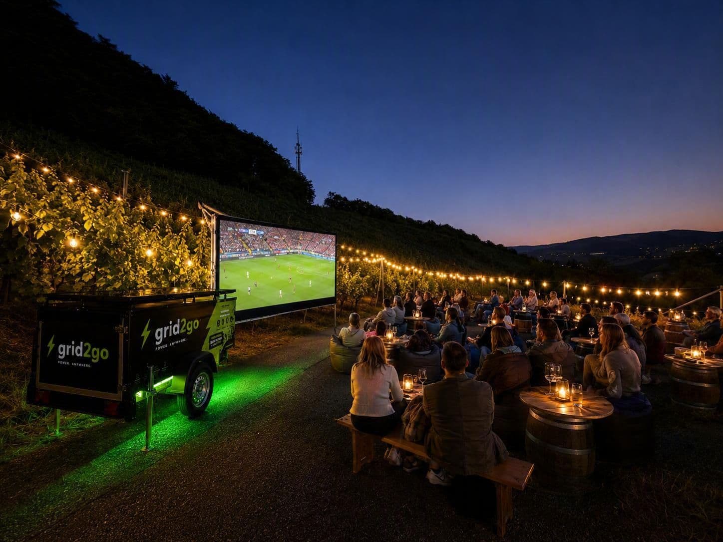 Public viewing event equipment